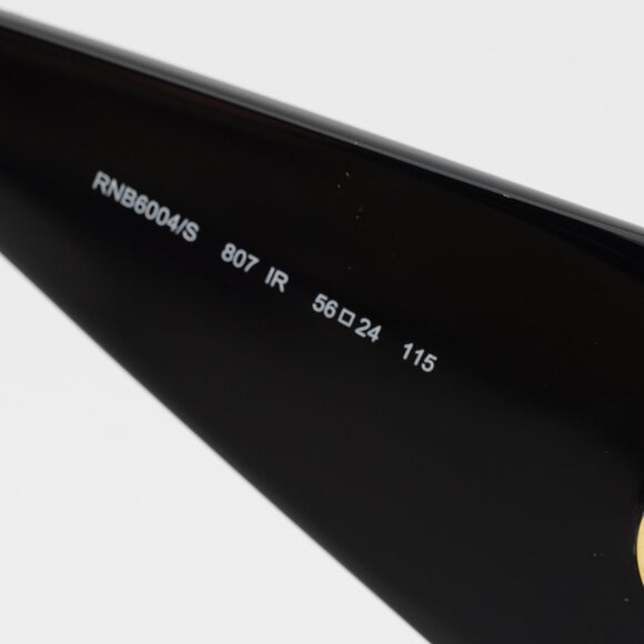 Rag & Bone RNB6004/S 0807 IR Sunglasses Black Butterfly Frame, Smoke Lenses - Picture 6 of 8